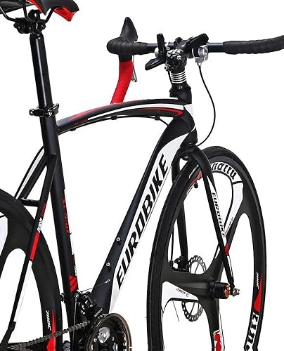 Amazon.com : EUROBIKE Dual Disc Brake XC550 Road Bike 21 Speed